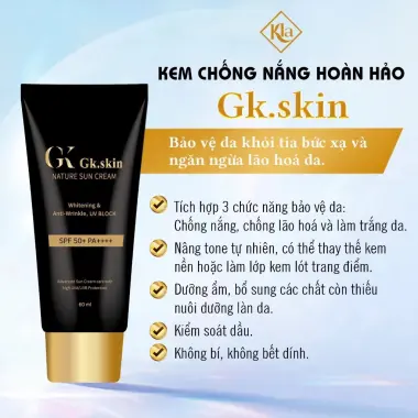 Kem Chống Nắng Gk.Skin SPF 50+ Hàn Quốc - Nâng Tone, Kiềm Dầu, Không Bết Dính 60ml Giá Cực Tốt 3