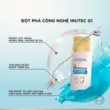 Kem Chống Nắng L'oréal UV Defender SPF50+ Giá Cốt 299k - Bảo Vệ Da Khỏi Tia UV Hàng Ngày