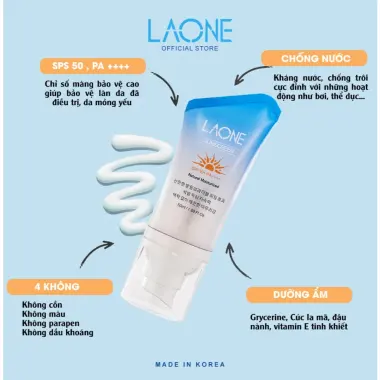 Kem Chống Nắng Laone Hàn Quốc 50ml Kiềm Dầu Cho Da Nhạy Cảm SPF50+/PA++++ Giá Cực Sốc 7