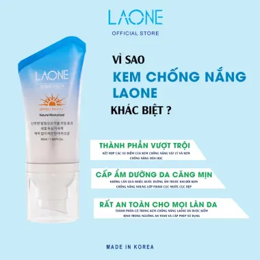 Kem Chống Nắng Laone Hàn Quốc 50ml Kiềm Dầu Cho Da Nhạy Cảm SPF50+/PA++++ Giá Cực Sốc 8