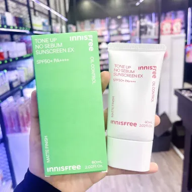Kem Chống Nắng Nâng Tone Kiềm Dầu Innisfree SPF50 PA++++ Giá Rẻ 229k 5