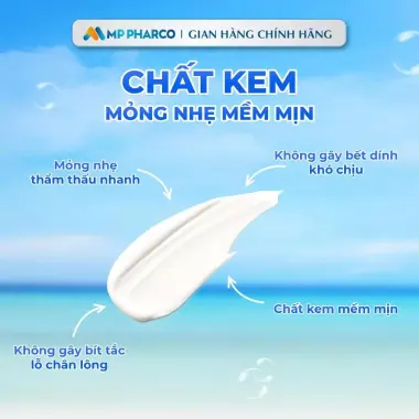 Kem Chống Nắng Nâng Tông Kiêm Dưỡng Da MP Pharco 50ML Giá Rẻ 125k 6