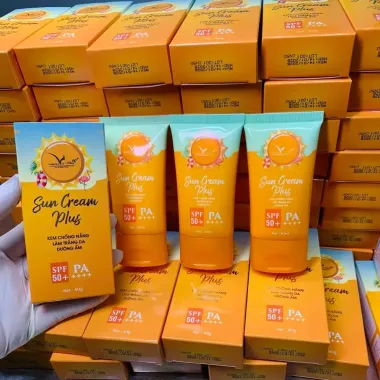 Kem Chống Nắng Sun Cream Plus Vip White Giảm 25% - Chỉ 95.000đ Chính Hãng Bảo Vệ Da