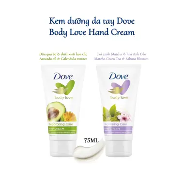 Kem dưỡng da tay Dove Body Love Hand Cream 75ML bản UK - Bill UK 2