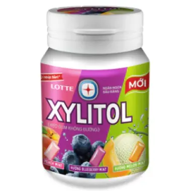 Kẹo Gum Không Đường LOTTE XYLITOL Hương Trái Cây Hỗn Hợp Giảm Cân 35k/Hũ 7 Kẹo Gum Không Đường LOTTE XYLITOL Hương Trái Cây Hỗn Hợp Giảm Cân 35k/Hũ 7