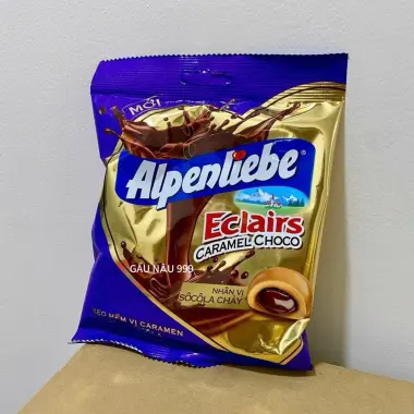 Kẹo mềm Eclairs Caramel Socola chảy 63g và kẹo cứng Alpenliebe gói LỚN ngọt ăn vặt 3 Kẹo mềm Eclairs Caramel Socola chảy 63g và kẹo cứng Alpenliebe gói LỚN ngọt ăn vặt 3