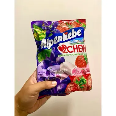 Kẹo mềm Eclairs Caramel Socola chảy 63g và kẹo cứng Alpenliebe gói LỚN ngọt ăn vặt 7 Kẹo mềm Eclairs Caramel Socola chảy 63g và kẹo cứng Alpenliebe gói LỚN ngọt ăn vặt 7