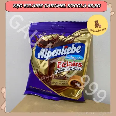 Kẹo mềm Eclairs Caramel Socola chảy 63g và kẹo cứng Alpenliebe gói LỚN ngọt ăn vặt 17 Kẹo mềm Eclairs Caramel Socola chảy 63g và kẹo cứng Alpenliebe gói LỚN ngọt ăn vặt 17