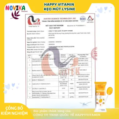 Kẹo Mút Keo Ong EXTRA Happy Vitamin - Vitamin Trái Cây Hữu Cơ NOVIKA Giảm Giá 25k 3