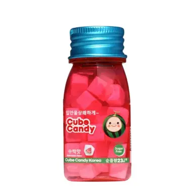 Kẹo Ngậm Cube Candy Hương Trái Cây Vị Bạc Hà Mát Thơm Miệng Giảm 25000đ/Lọ 23g 8