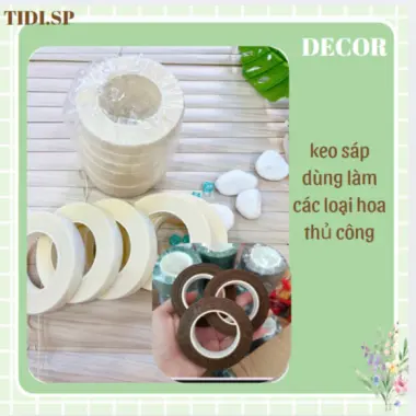 Keo sáp quấn cành làm hoa handmade khổng lồ - Giá chỉ 12k giảm từ 14880đ 2