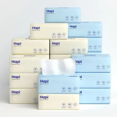 Khăn Giấy Ăn Moji Cao Cấp 4 Lớp Tự Nhiên Giá Rẻ 88k/Thùng 40 Gói 5