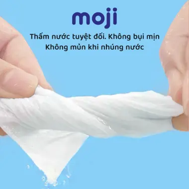 Khăn Giấy Ăn Moji Cao Cấp 4 Lớp Tự Nhiên Giá Rẻ 88k/Thùng 40 Gói 10