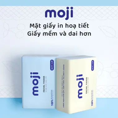 Khăn Giấy Ăn Moji Cao Cấp 4 Lớp Tự Nhiên Giá Rẻ 88k/Thùng 40 Gói 11