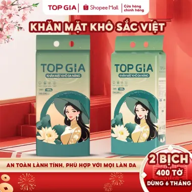 Khăn Vải Khô Đa Năng Top Gia Sắc Việt - Rút Treo Tường An Toàn Cho Da - 200 Tờ Giá Tốt 164k 2
