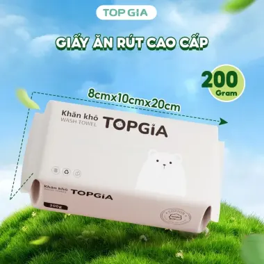 Khăn Vải Khô Đa Năng Top Gia Sắc Việt - Rút Treo Tường An Toàn Cho Da - 200 Tờ Giá Tốt 164k 13