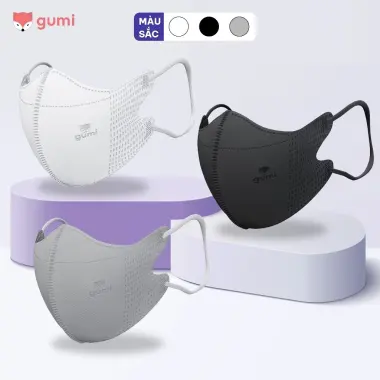Khẩu Trang 5D Gumi Kháng Khuẩn - Giảm 20% - 71540đ/Hộp 100&200 Chiếc Kháng Bụi Mịn Nhiều Màu 3
