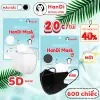 Khẩu trang 5D HanDi 3 lớp kháng khuẩn chống bụi mịn giá rẻ chỉ 179k hộp 600 chiếc 2