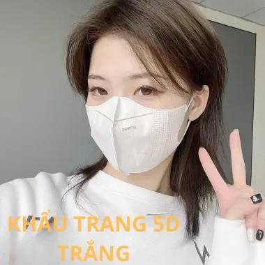 Khẩu trang 5D người lớn cao cấp chống UV chính hãng - 100 chiếc chỉ 60k 5