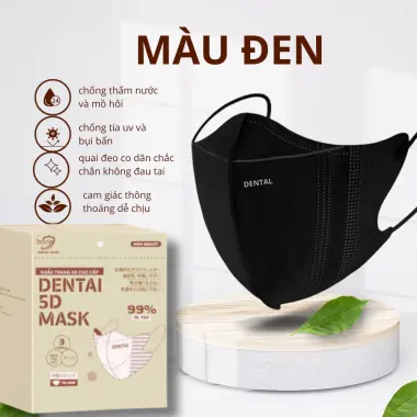 Khẩu trang 5D người lớn cao cấp chống UV chính hãng - 100 chiếc chỉ 60k 10