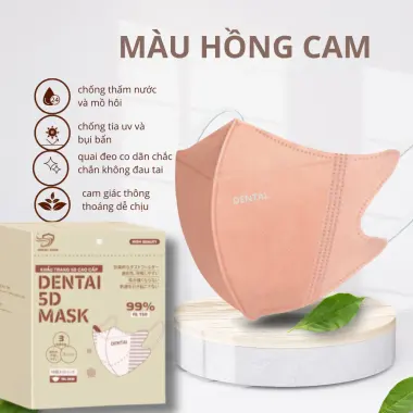 Khẩu trang 5D người lớn cao cấp chống UV chính hãng - 100 chiếc chỉ 60k 14