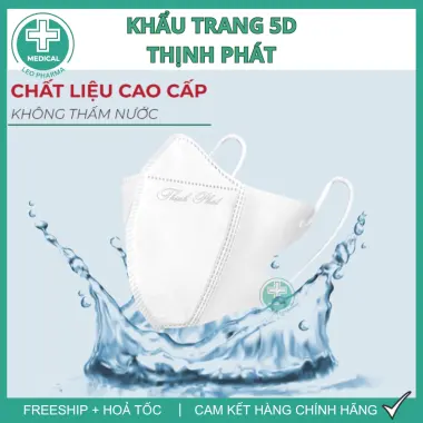 Khẩu Trang 5D Thịnh Phát Chính Hãng 3 Lớp Dễ Thở Kháng Khuẩn - Giảm 23% Chỉ 41.000đ/Set 200 Cái 6