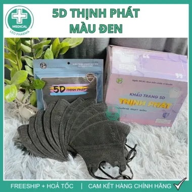 Khẩu Trang 5D Thịnh Phát Chính Hãng 3 Lớp Dễ Thở Kháng Khuẩn - Giảm 23% Chỉ 41.000đ/Set 200 Cái 12