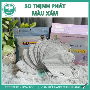 Khẩu Trang 5D Thịnh Phát Chính Hãng 3 Lớp Dễ Thở Kháng Khuẩn - Giảm 23% Chỉ 41.000đ/Set 200 Cái 13