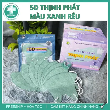 Khẩu Trang 5D Thịnh Phát Chính Hãng 3 Lớp Dễ Thở Kháng Khuẩn - Giảm 23% Chỉ 41.000đ/Set 200 Cái 14
