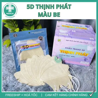 Khẩu Trang 5D Thịnh Phát Chính Hãng 3 Lớp Dễ Thở Kháng Khuẩn - Giảm 23% Chỉ 41.000đ/Set 200 Cái 15