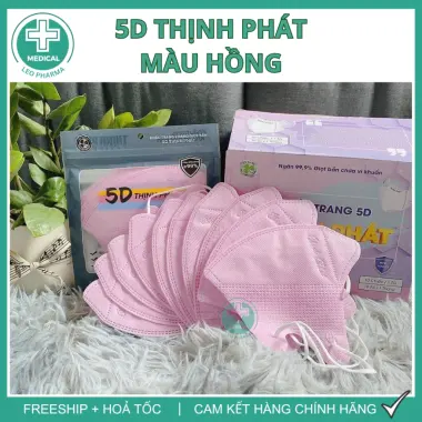 Khẩu Trang 5D Thịnh Phát Chính Hãng 3 Lớp Dễ Thở Kháng Khuẩn - Giảm 23% Chỉ 41.000đ/Set 200 Cái 16