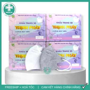 Khẩu Trang 5D Thịnh Phát Chính Hãng 3 Lớp Dễ Thở Kháng Khuẩn - Giảm 23% Chỉ 41.000đ/Set 200 Cái 21