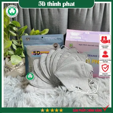 Khẩu Trang 5D Thịnh Phát Kháng Khuẩn - 3 Lớp Lọc Bụi Mịn Cao Cấp Giá Rẻ 32k/Cái 12 Khẩu Trang 5D Thịnh Phát Kháng Khuẩn - 3 Lớp Lọc Bụi Mịn Cao Cấp Giá Rẻ 32k/Cái 12