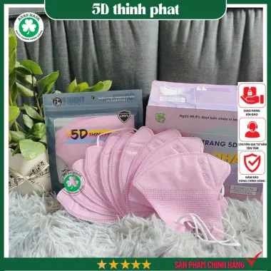 Khẩu Trang 5D Thịnh Phát Kháng Khuẩn - 3 Lớp Lọc Bụi Mịn Cao Cấp Giá Rẻ 32k/Cái 15 Khẩu Trang 5D Thịnh Phát Kháng Khuẩn - 3 Lớp Lọc Bụi Mịn Cao Cấp Giá Rẻ 32k/Cái 15