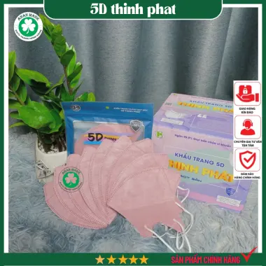 Khẩu Trang 5D Thịnh Phát Kháng Khuẩn - 3 Lớp Lọc Bụi Mịn Cao Cấp Giá Rẻ 32k/Cái 16 Khẩu Trang 5D Thịnh Phát Kháng Khuẩn - 3 Lớp Lọc Bụi Mịn Cao Cấp Giá Rẻ 32k/Cái 16