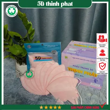 Khẩu Trang 5D Thịnh Phát Kháng Khuẩn - 3 Lớp Lọc Bụi Mịn Cao Cấp Giá Rẻ 32k/Cái 17 Khẩu Trang 5D Thịnh Phát Kháng Khuẩn - 3 Lớp Lọc Bụi Mịn Cao Cấp Giá Rẻ 32k/Cái 17