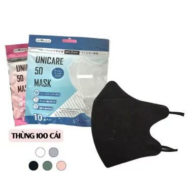 Khẩu Trang 5D UNI CARE 3 Lớp Kháng Khuẩn Chính Hãng - Giảm 16K - 89K/Thùng 200 Chiếc 6