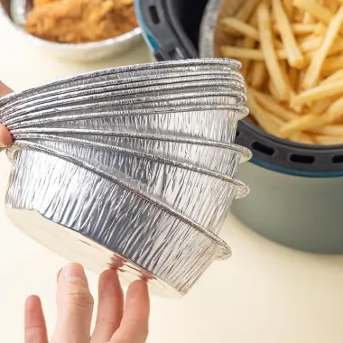 Khay Giấy Bạc Lót Nồi Chiên Không Dầu Tái Sử Dụng - Cỡ 18 22 24cm - Giá Chỉ 50k! 4