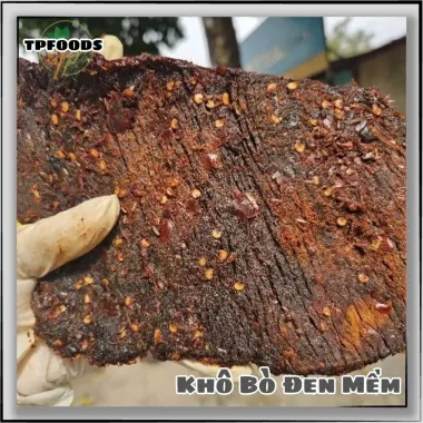 KHÔ BÒ ĐEN MỀM ĐÀ NẴNG TPFOODS - Thịt Bò Sạch, Ướp Từng Miếng Mềm Thơm 200g Giá Cực Tốt 4 KHÔ BÒ ĐEN MỀM ĐÀ NẴNG TPFOODS - Thịt Bò Sạch, Ướp Từng Miếng Mềm Thơm 200g Giá Cực Tốt 4