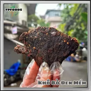 KHÔ BÒ ĐEN MỀM ĐÀ NẴNG TPFOODS - Thịt Bò Sạch, Ướp Từng Miếng Mềm Thơm 200g Giá Cực Tốt 5 KHÔ BÒ ĐEN MỀM ĐÀ NẴNG TPFOODS - Thịt Bò Sạch, Ướp Từng Miếng Mềm Thơm 200g Giá Cực Tốt 5