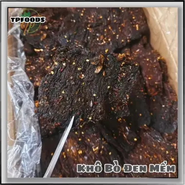 KHÔ BÒ ĐEN MỀM ĐÀ NẴNG TPFOODS - Thịt Bò Sạch, Ướp Từng Miếng Mềm Thơm 200g Giá Cực Tốt 10 KHÔ BÒ ĐEN MỀM ĐÀ NẴNG TPFOODS - Thịt Bò Sạch, Ướp Từng Miếng Mềm Thơm 200g Giá Cực Tốt 10