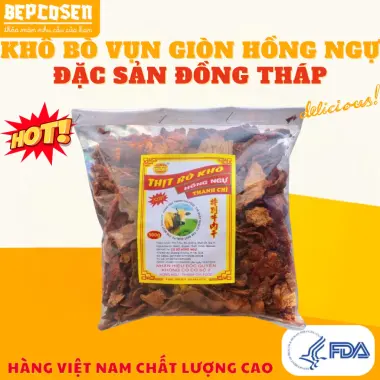 Khô Bò Vụn Giòn Hồng Ngự Thanh Trì Giá Rẻ 250k - Món Ăn Vặt Thơm Ngon Đậm Đà 2 Khô Bò Vụn Giòn Hồng Ngự Thanh Trì Giá Rẻ 250k - Món Ăn Vặt Thơm Ngon Đậm Đà 2