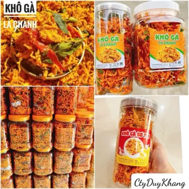 Khô Gà Lá Chanh Nhà Làm 100% Thịt Gà Loại 1 - Giảm Giá Còn 47.628đ/Hộp 300G 500G 1