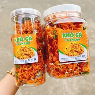 Khô Gà Lá Chanh Nhà Làm 100% Thịt Gà Loại 1 - Giảm Giá Còn 47.628đ/Hộp 300G 500G 5