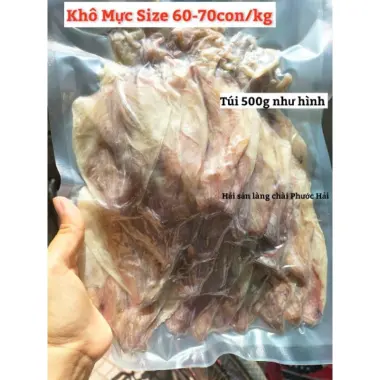 Khô Mực Biển Bà Rịa Vũng Tàu Ngon Ngọt - 60-70 Con/Kg, Giá Chỉ 295k 5