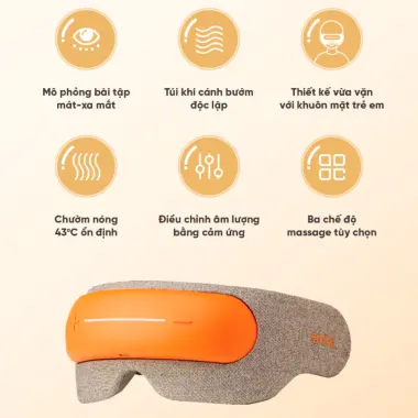 Kính Massage Mắt Trẻ Em Breo See 5K - Chườm Nóng 3 Chế Độ Thư Giãn Giá Tốt 2.250.000đ 9 Kính Massage Mắt Trẻ Em Breo See 5K - Chườm Nóng 3 Chế Độ Thư Giãn Giá Tốt 2.250.000đ 9