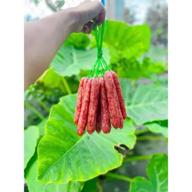 Lạp Xưởng Heo Khô Cây Dài Truyền Thống 1KG Giá Rẻ 59000Đ - Đặc Sản Nhà Làm Thơm Ngon 3