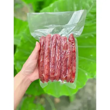 Lạp Xưởng Heo Khô Cây Dài Truyền Thống 1KG Giá Rẻ 59000Đ - Đặc Sản Nhà Làm Thơm Ngon 4