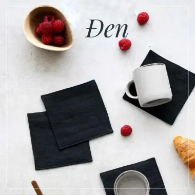 Lót Ly Vải Linen Decor Bàn Ăn Giá Rẻ Chỉ 20k - Khăn Lót Ly Đẹp 4