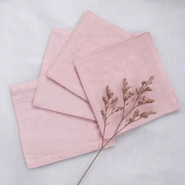 Lót Ly Vải Linen Decor Bàn Ăn Giá Rẻ Chỉ 20k - Khăn Lót Ly Đẹp 11